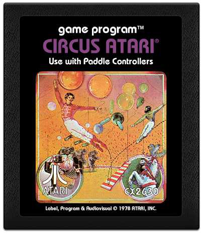 Circus Atari Cartridge